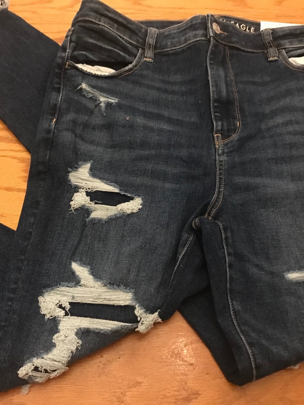 AMERICAN EAGLE SUPER HI RISE JEGGINGS SIZE 16 LONG
